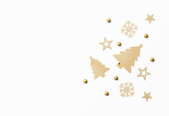 christmas decoration on white background