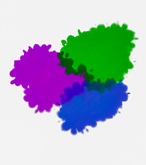 Obraz premium ink stain illustration on white background.