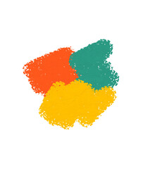 chalk dust texture illustration on white background.