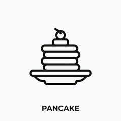 pancake icon vector. pancake sign symbol for your design.