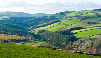 Fototapeta na wymiar Exmoor landscape, South West England