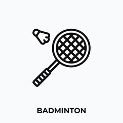 badminton icon vector. badminton sign symbol for your design.