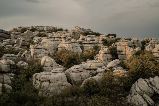 Karstic Mountain Torcal Antequera