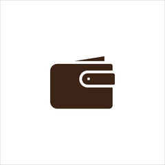 Wallet purse billfold icon design vector template