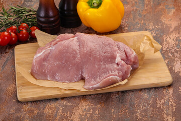 Raw pork meat