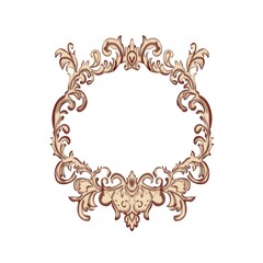 vintage frame on a white background