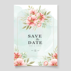 elegant watercolor floral wedding invitation card designs