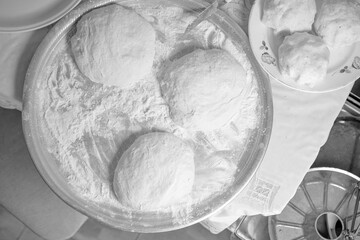 Pastry dough for further baking pies © Nariman