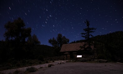 Naklejka premium church on top of the hill