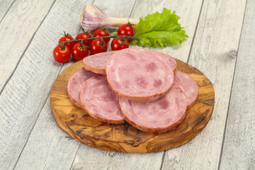 Natural ham made from pork