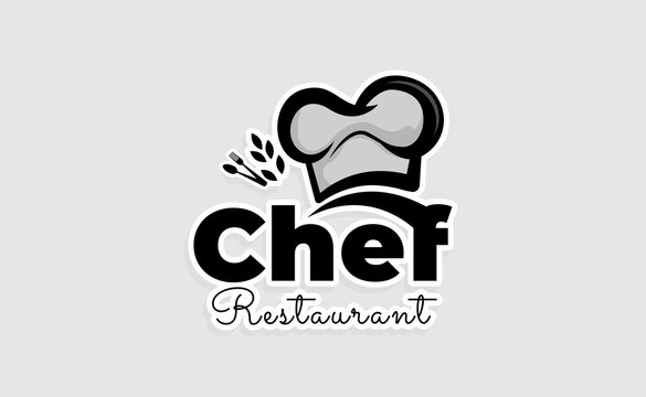 Chef Hat Logo Template. Restaurant logo Design Inspiration. Bakery Logo Vector
