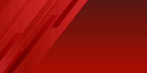 Red abstract background geometry shine and layer element vector for presentation design.