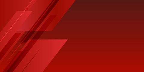 Red abstract background geometry shine and layer element vector for presentation design.