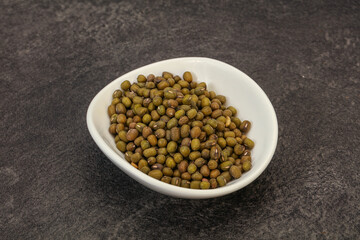 Vegetarian cuisine - dry green lentil