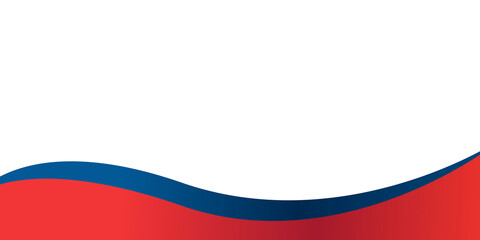 Red gradient blue box rectangle abstract background vector presentation design with white space