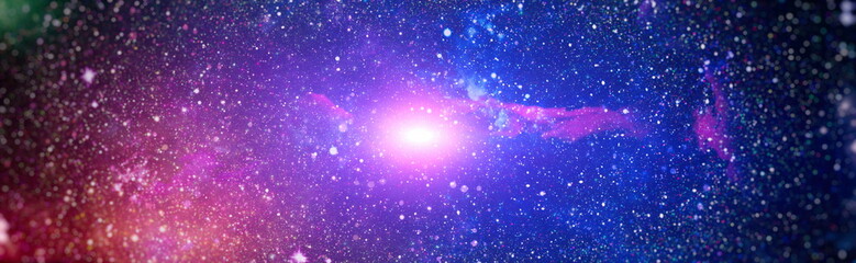 Abstraction space background for design. Mystical light