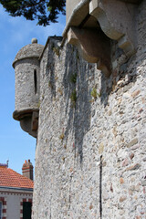 medieval castle in noirmoutier (france)