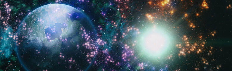 milky way galaxy and space dust in the universe, Night starry sky with stars