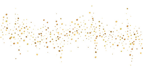 Sparse gold confetti luxury sparkling confetti. Sc