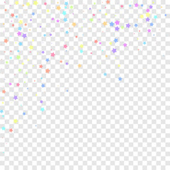 Festive confetti. Celebration stars. Colorful star