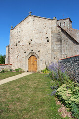 Fototapeta na wymiar Saint-Christophe church in Mesnard-la-Barotière (France)