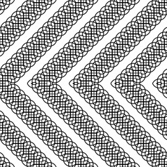 Design seamless monochrome grating zigzag pattern
