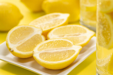 レモンの果実がたっぷりはいったレモンサワー