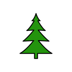 Obraz premium Pine tree icon
