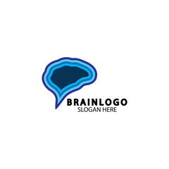  Brain logo designs concept vector, Health Brain Pulse logo, Brain care  logo template vector