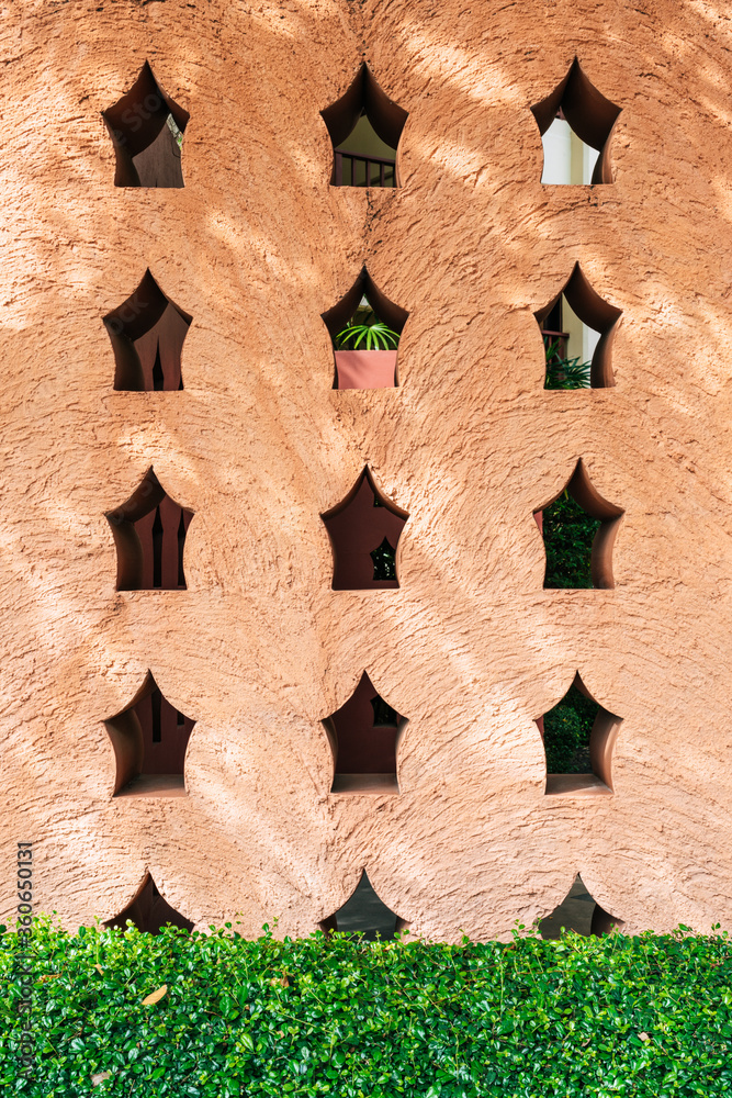 Canvas Prints beautiful orange wall with star block