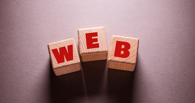 Web Word with Wooden Cubes