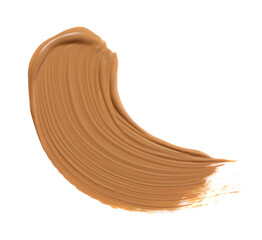 make up swatch foundation facial cosmetics isolated on white