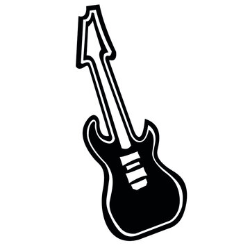 Vector image of an electric guitar