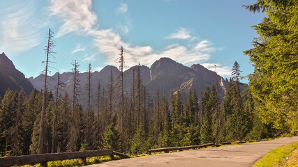 Mountain landscape in Tatra Mountains, Poland, Europe. Views while hiking to Morskie Oko. © daily_creativity