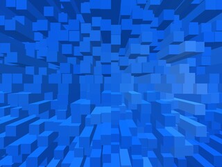 3D , blue color of abstract background