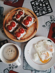 breakfast with coffee