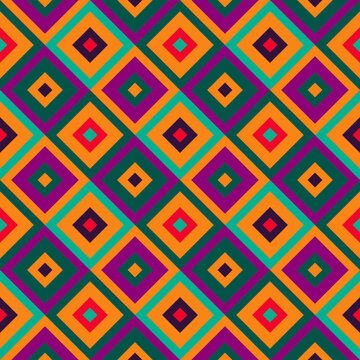 Mexican romb ornament seamless pattern. South America culture