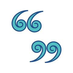 Naklejka premium quote mark icon design,flat style trendy collection