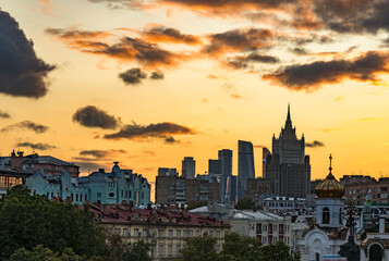 Fototapeta na wymiar Moscow by night