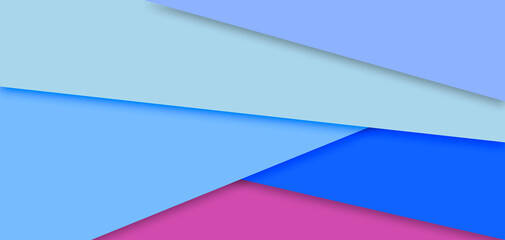 Obraz premium Blue and white paper layers background