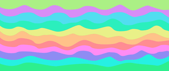 Beautiful modern elegant colorful waves banner concept