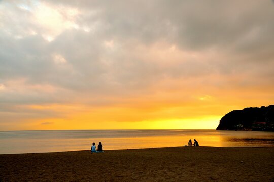 逗子海岸 夕景/Zushi Coast Sunset © YF-photo(ワイファイフォト)