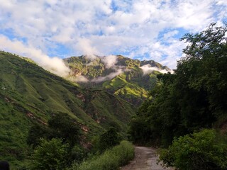 Sun after rain in mountain