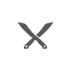 Knife icon. Vector logo illustration