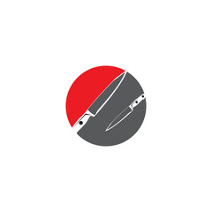 Knife icon. Vector logo illustration