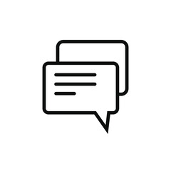 Fototapeta premium Talk bubble speech icon. Blank empty bubbles vector design elements. Chat on line symbol template. Dialogue balloon sticker silhouette