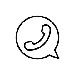 Vector Telephone Solid Glyph Flat icon