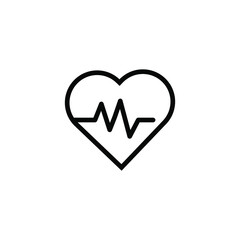 Love/Heart Health Icon Vektor Templete Illustrator