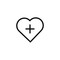 Love/Heart Health Icon Vektor Templete Illustrator