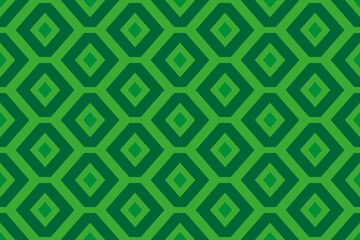 Green background with rhombuses. Seamless texture.